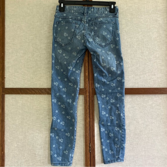 Free People Floral Print Faded Skinny Jeans - Size 25 - Picture 2 of 8